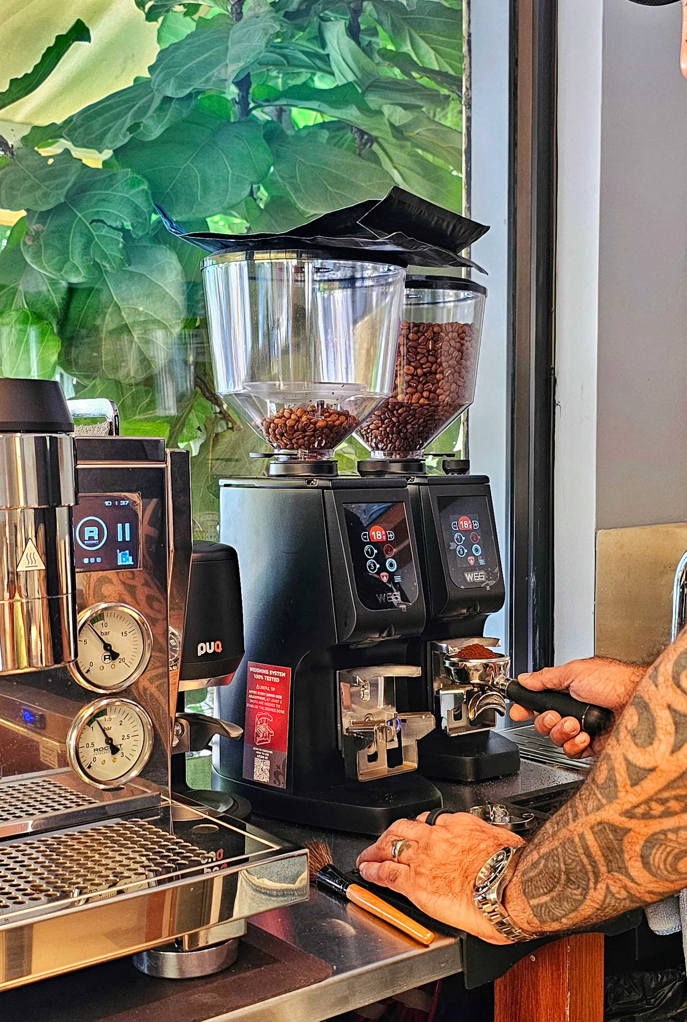 Juno coffee bar and espresso machines