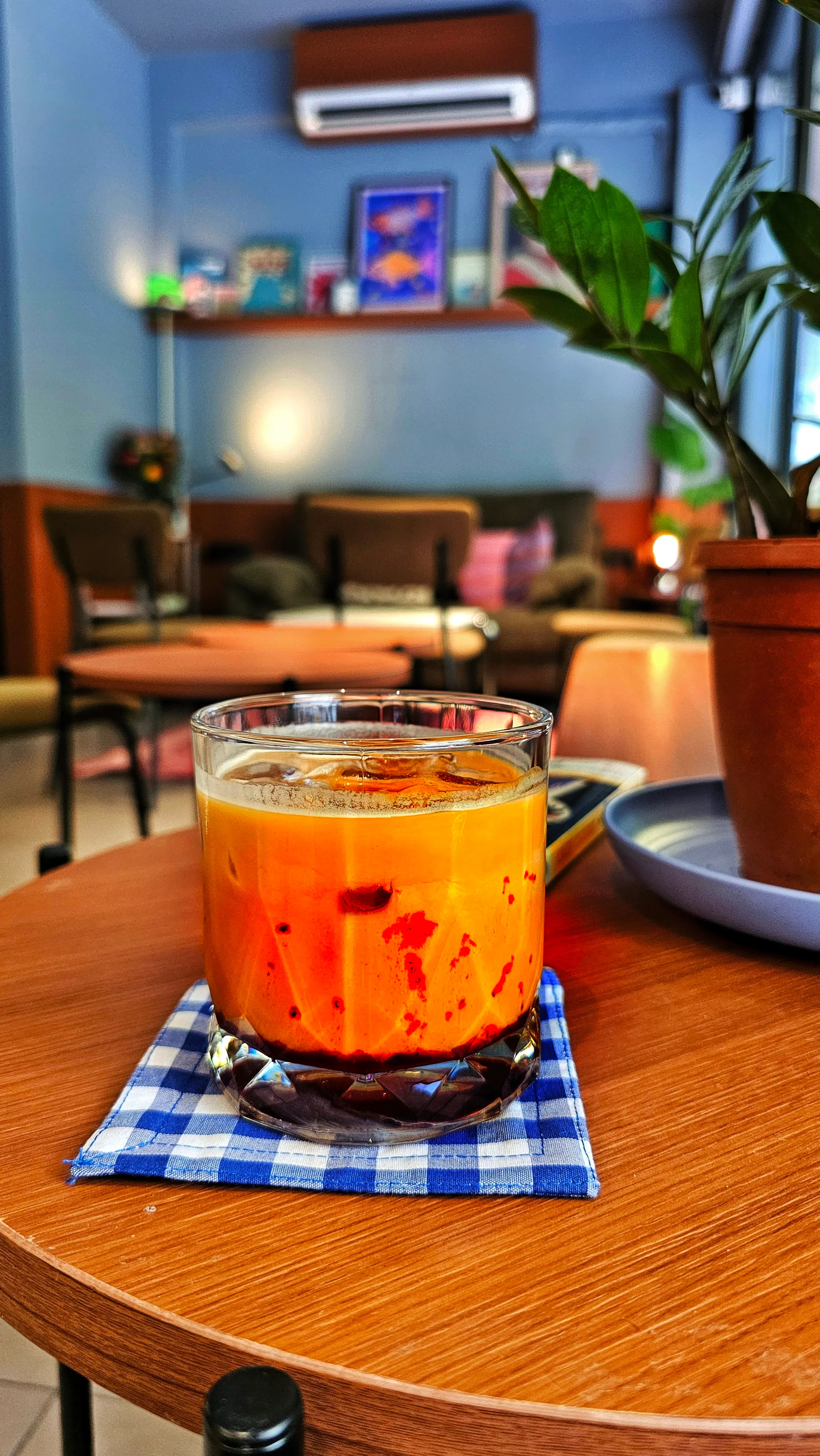 The PBJ iced latte at Juno Coffee Club